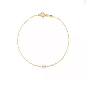Tiffany and co diamonds by the yard, yellow gold Elsa peretti bracelet